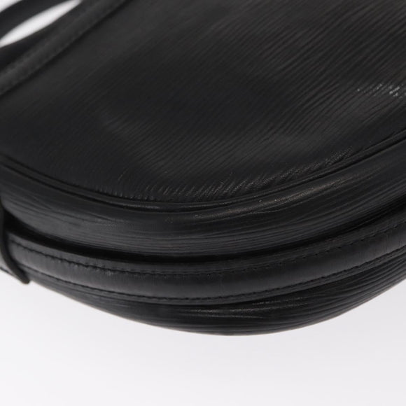 LOUIS VUITTON Epi Jeune Fille MM Shoulder Bag Black M52152 LV Auth 160180