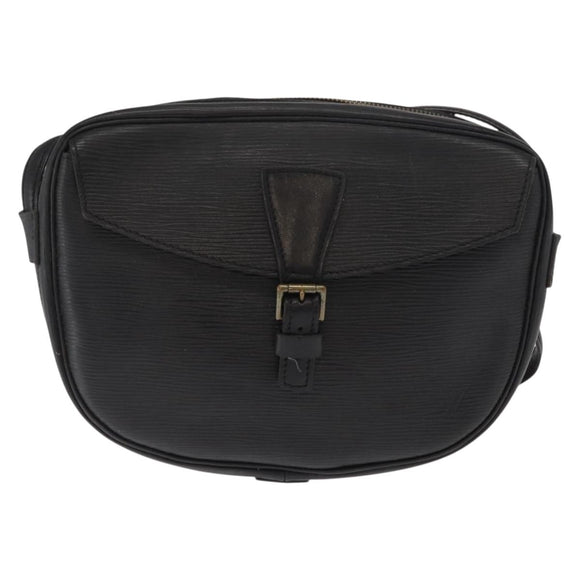 LOUIS VUITTON Epi Jeune Fille MM Shoulder Bag Black M52152 LV Auth 160180