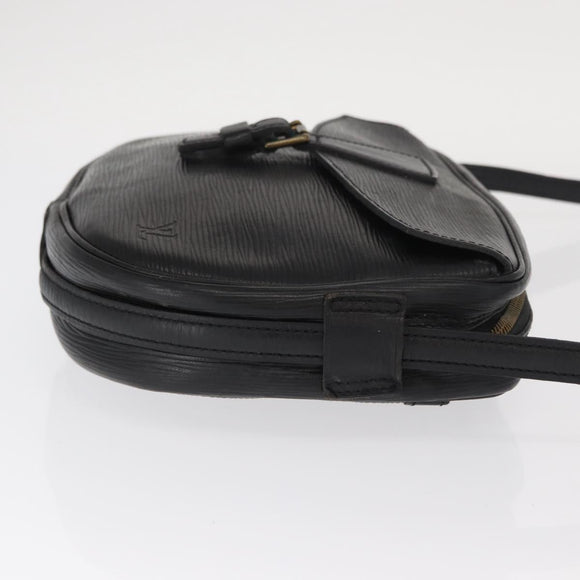 LOUIS VUITTON Epi Jeune Fille MM Shoulder Bag Black M52152 LV Auth 160180