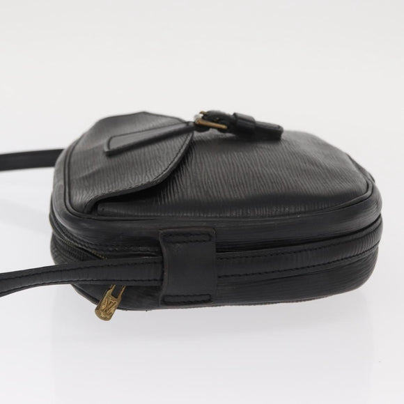 LOUIS VUITTON Epi Jeune Fille MM Shoulder Bag Black M52152 LV Auth 160180