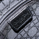 Christian Dior Lady Dior Hand Bag Denim Black Silver Auth 160181-16