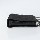 Christian Dior Lady Dior Hand Bag Denim Black Silver Auth 160181-4