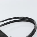 Christian Dior Lady Dior Hand Bag Denim Black Silver Auth 160181-8