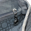 Christian Dior Lady Dior Canage Hand Bag Denim Black Silver Auth 160182-21