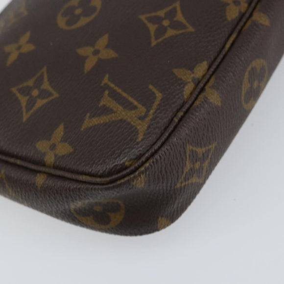 LOUIS VUITTON Monogram Pochette Accessoires Pouch M51980 LV Auth 160184