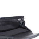 CHANEL Matelasse Long Wallet Lamb Skin Black Gold CC Auth 160185-10