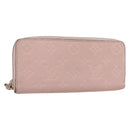 LOUIS VUITTON Empreinte Portefeuille Clemence Wallet Pink M61265 LV Auth 160186-1
