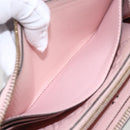 LOUIS VUITTON Empreinte Portefeuille Clemence Wallet Pink M61265 LV Auth 160186-19