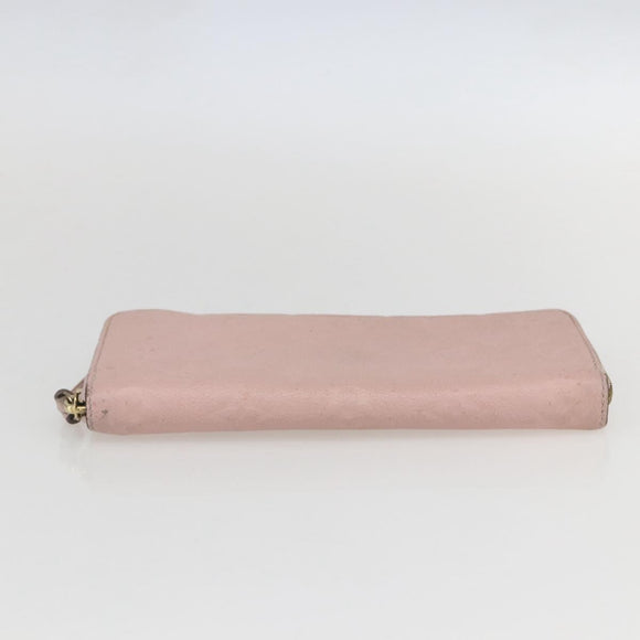 LOUIS VUITTON Empreinte Portefeuille Clemence Wallet Pink M61265 LV Auth 160186