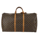 LOUIS VUITTON Monogram Keepall 60 Boston Bag M41422 LV Auth 160191-2