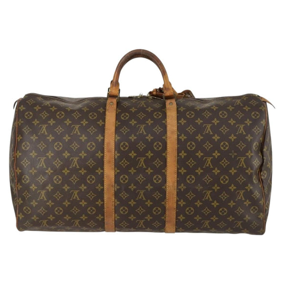LOUIS VUITTON Monogram Keepall 60 Boston Bag M41422 LV Auth 160191
