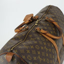 LOUIS VUITTON Monogram Keepall 60 Boston Bag M41422 LV Auth 160191-6