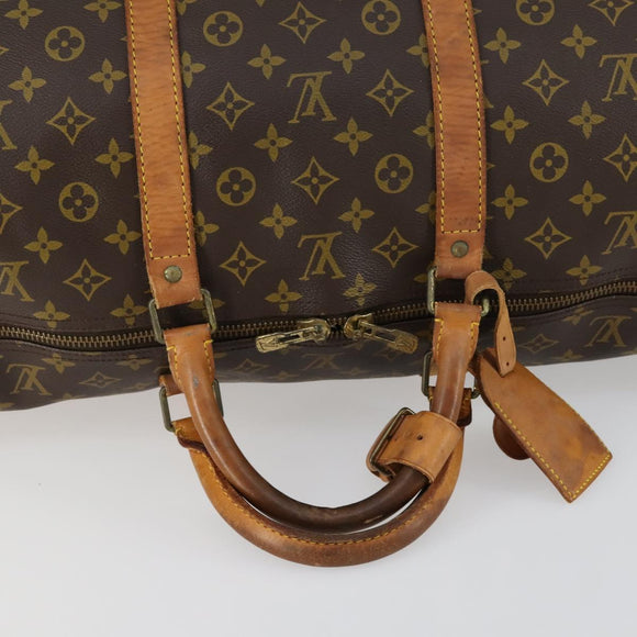 LOUIS VUITTON Monogram Keepall 60 Boston Bag M41422 LV Auth 160191