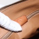 CELINE Macadam Canvas Hand Bag PVC Leather Brown Gold Auth 160202-12