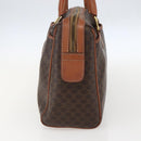 CELINE Macadam Canvas Hand Bag PVC Leather Brown Gold Auth 160202-4
