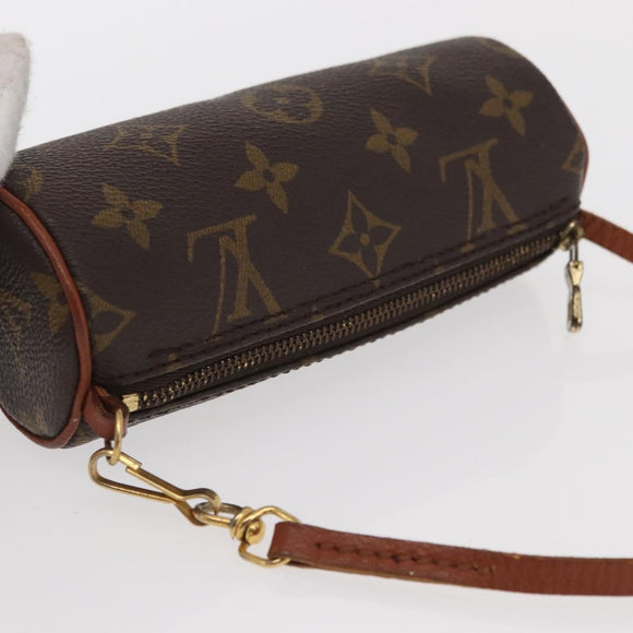 LOUIS VUITTON Monogram Papillon Pouch LV Auth 160206
