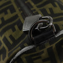 FENDI Zucca Canvas Boston Bag Brown Black Auth 160211-14