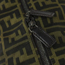 FENDI Zucca Canvas Boston Bag Brown Black Auth 160211-15