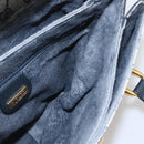 GUCCI GG Supreme Hand Bag PVC Navy Gold 000 093 6089 Auth 160214-20