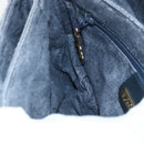 GUCCI GG Supreme Hand Bag PVC Navy Gold 000 093 6089 Auth 160214-21