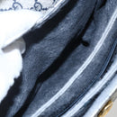 GUCCI GG Supreme Hand Bag PVC Navy Gold 000 093 6089 Auth 160214-23