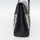 GUCCI GG Supreme Hand Bag PVC Navy Gold 000 093 6089 Auth 160214-3