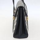 GUCCI GG Supreme Hand Bag PVC Navy Gold 000 093 6089 Auth 160214-4
