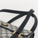 GUCCI GG Supreme Hand Bag PVC Navy Gold 000 093 6089 Auth 160214-8