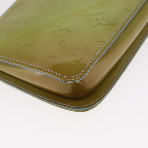 LOUIS VUITTON Monogram Vernis Lexington Pouch Baby Blue M91011 LV Auth 160215