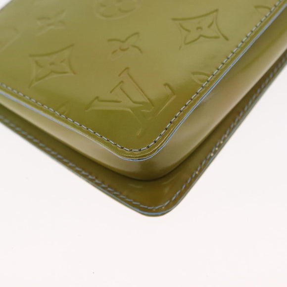 LOUIS VUITTON Monogram Vernis Lexington Pouch Baby Blue M91011 LV Auth 160215