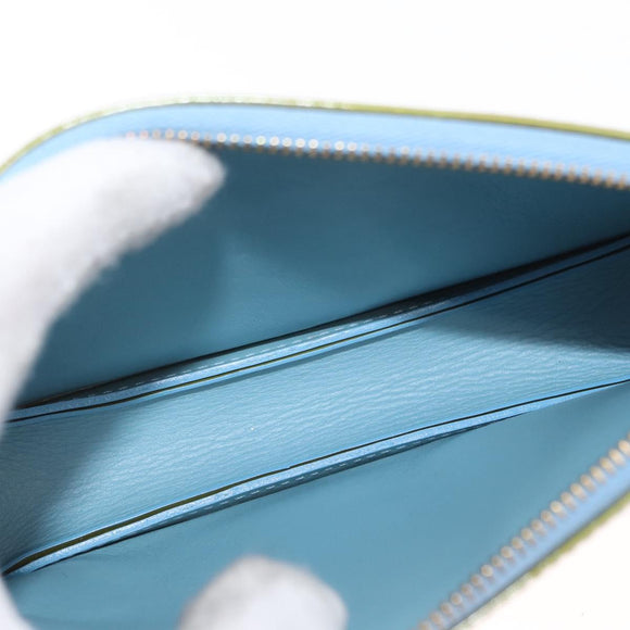 LOUIS VUITTON Monogram Vernis Lexington Pouch Baby Blue M91011 LV Auth 160215