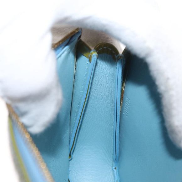 LOUIS VUITTON Monogram Vernis Lexington Pouch Baby Blue M91011 LV Auth 160215