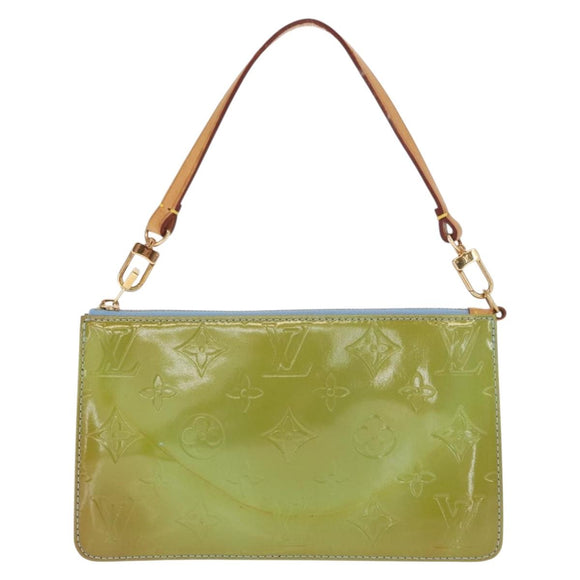 LOUIS VUITTON Monogram Vernis Lexington Pouch Baby Blue M91011 LV Auth 160215