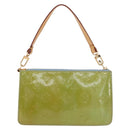 LOUIS VUITTON Monogram Vernis Lexington Pouch Baby Blue M91011 LV Auth 160215-2
