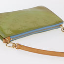 LOUIS VUITTON Monogram Vernis Lexington Pouch Baby Blue M91011 LV Auth 160215-6