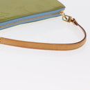 LOUIS VUITTON Monogram Vernis Lexington Pouch Baby Blue M91011 LV Auth 160215-7