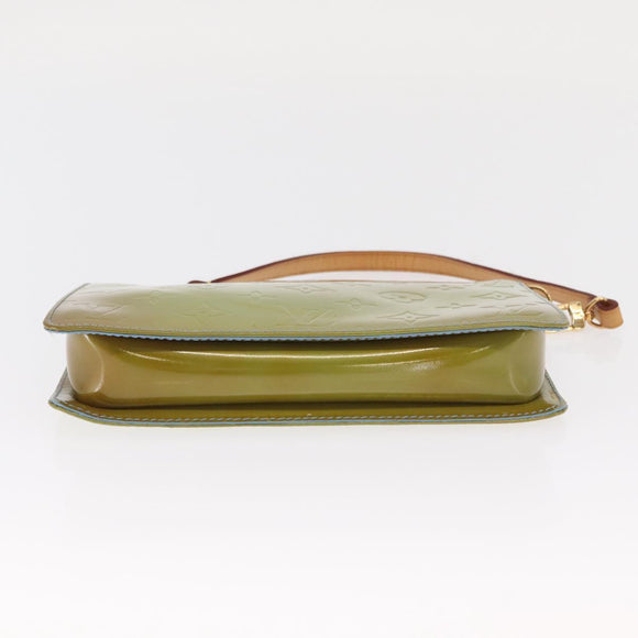 LOUIS VUITTON Monogram Vernis Lexington Pouch Baby Blue M91011 LV Auth 160215