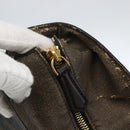 FENDI Zucca Canvas Tote Bag PVC Black Brown Auth 160217-10