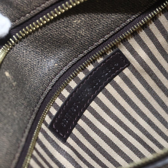 FENDI Zucca Canvas Tote Bag PVC Black Brown Auth 160217