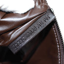 FENDI Zucchino Canvas Pouch Brown Auth 160221V-12