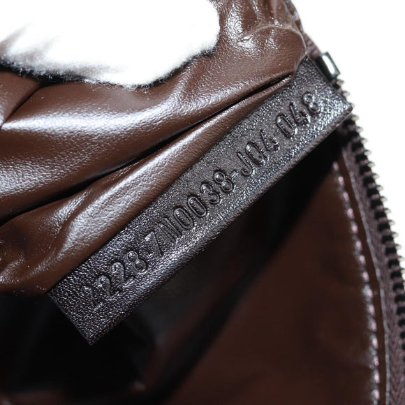 FENDI Zucchino Canvas Pouch Brown Auth 160221V