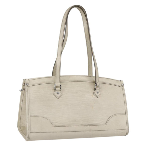LOUIS VUITTON Epi Madeleine PM Hand Bag White Yvoire M5933J LV Auth 160228