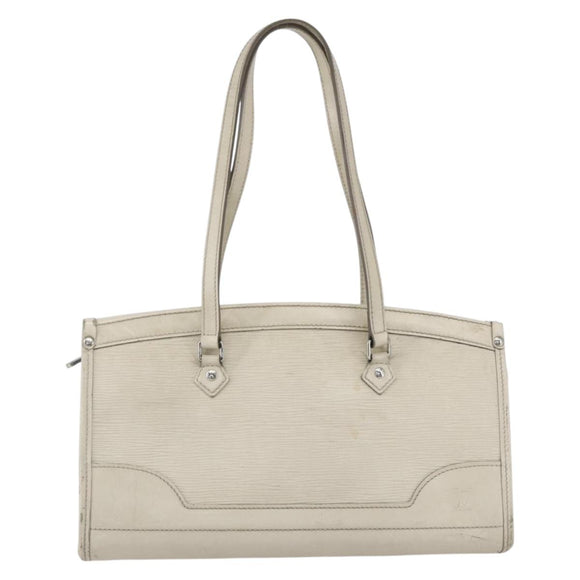 LOUIS VUITTON Epi Madeleine PM Hand Bag White Yvoire M5933J LV Auth 160228