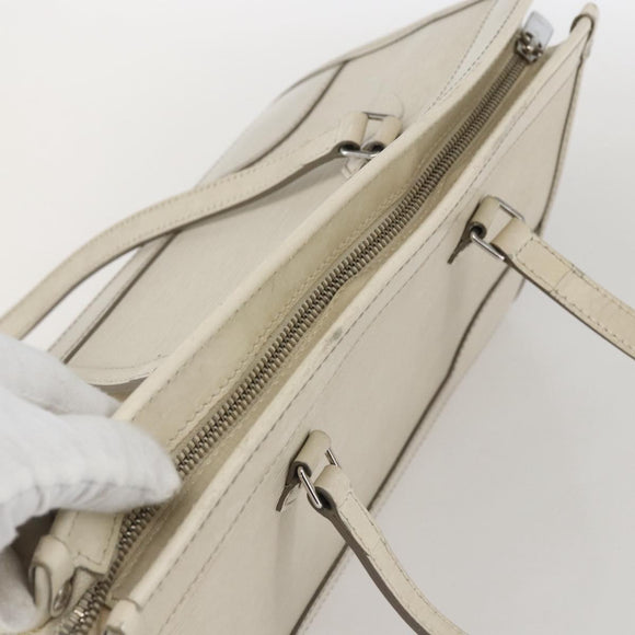 LOUIS VUITTON Epi Madeleine PM Hand Bag White Yvoire M5933J LV Auth 160228