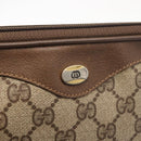 GUCCI GG Supreme Shoulder Bag PVC Beige Gold 97 02 068 Auth 160230-15