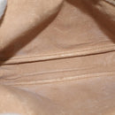 GUCCI GG Supreme Shoulder Bag PVC Beige Gold 97 02 068 Auth 160230-17