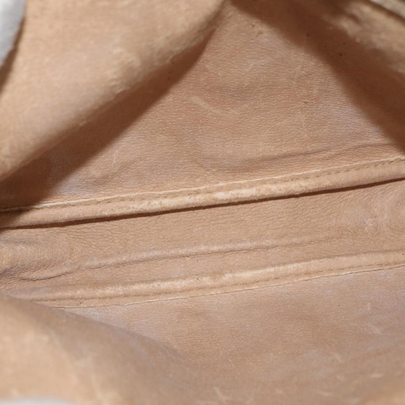 GUCCI GG Supreme Shoulder Bag PVC Beige Gold 97 02 068 Auth 160230