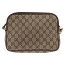 GUCCI GG Supreme Shoulder Bag PVC Beige Gold 97 02 068 Auth 160230-3