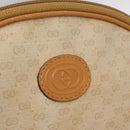 GUCCI Micro GG Supreme Shoulder Bag PVC Cream Gold Auth 160231-17