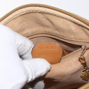 GUCCI Micro GG Supreme Shoulder Bag PVC Cream Gold Auth 160231-12